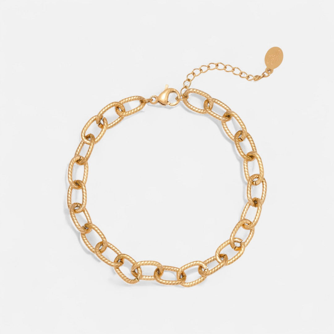 Chiseled Chain – Pulsera dorada