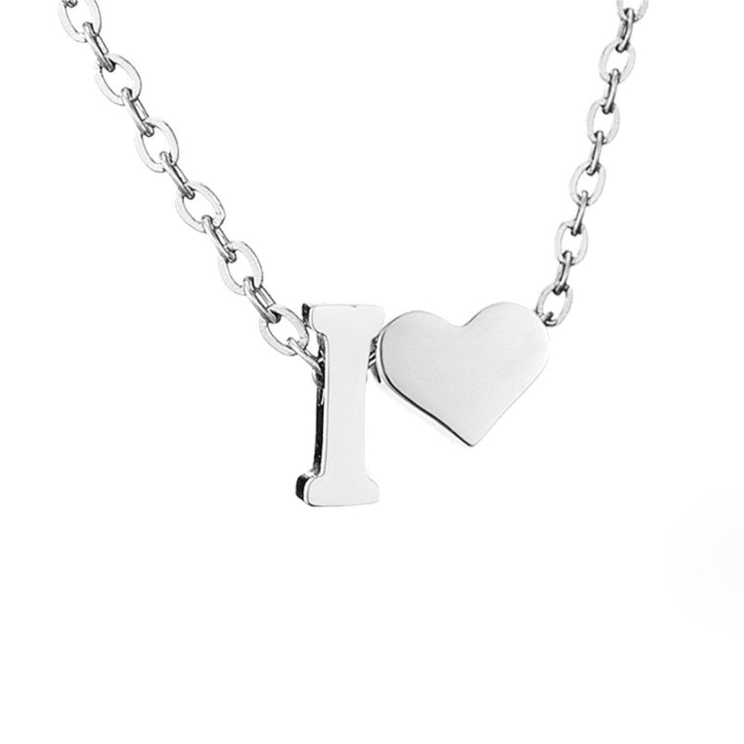 Amor eterno – Collar de plata con sobre y corazón